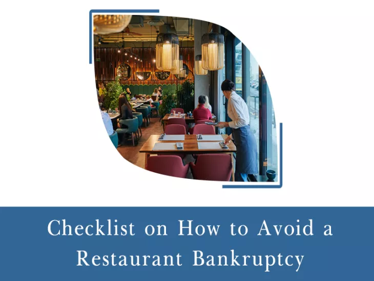 Checklist to avoid Restaurant Bankruptcy