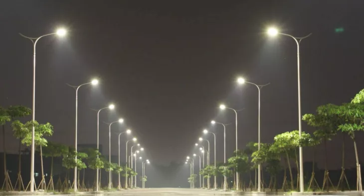 LEDs can reduce light pollution and save up to over 90% of energy consumption