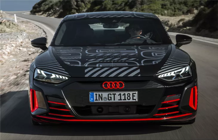 Audi e-tron GT electric car prototype