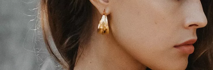 9ct hoop earrings